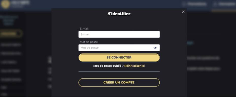 Connexion au compte